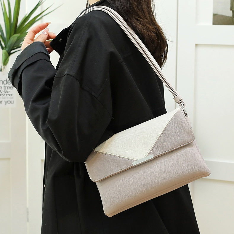 Contrast Color Small Square Box Fashion Shoulder Bag