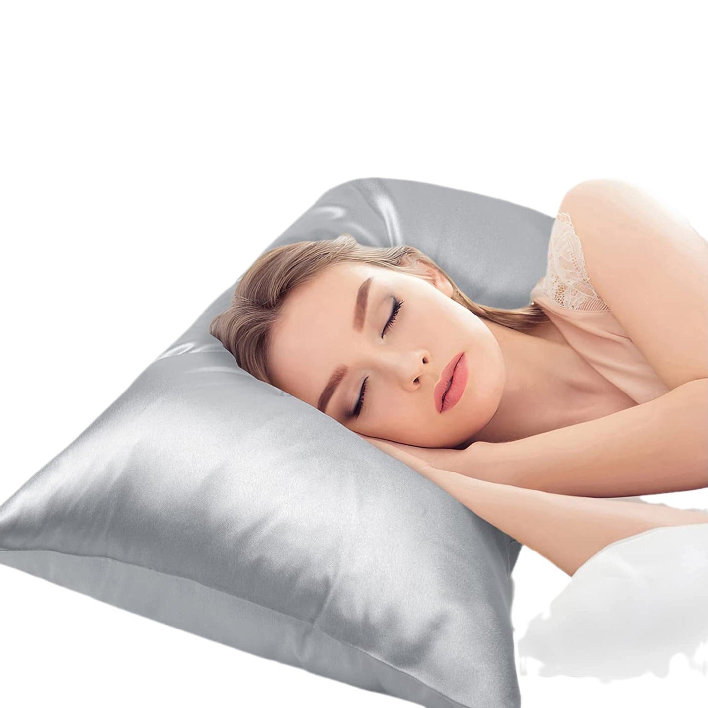 Artificial Silk Double Pillow Case Household Pillows