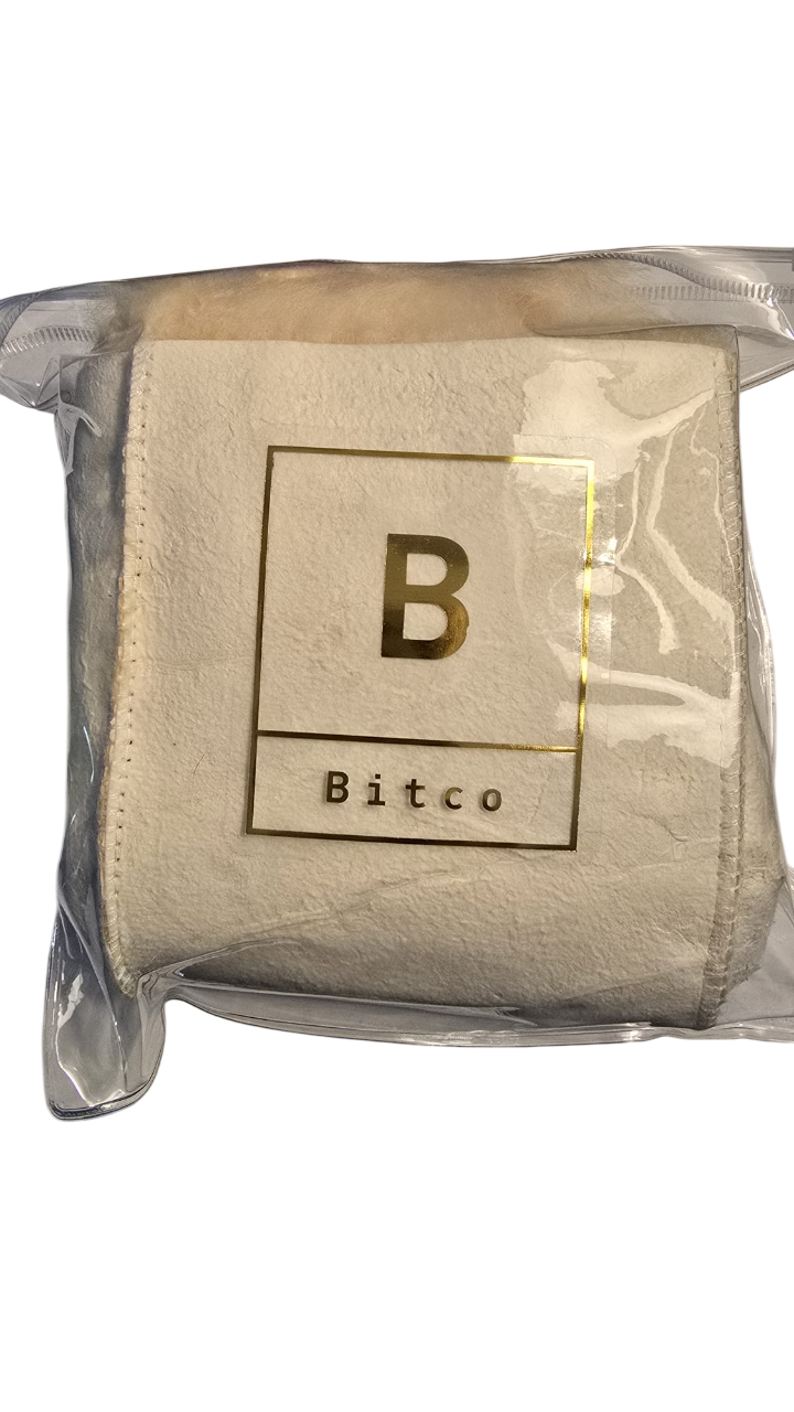 Bitco Medical-Grade Sheepskin Heel Protector – Pressure Relief Pad for Bedridden or Diabetic Use. 1-Unit