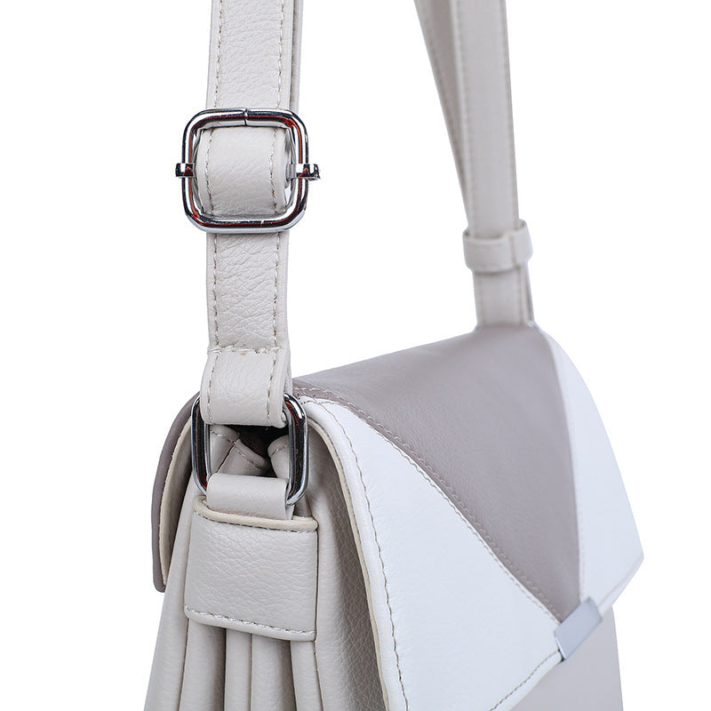 Contrast Color Small Square Box Fashion Shoulder Bag