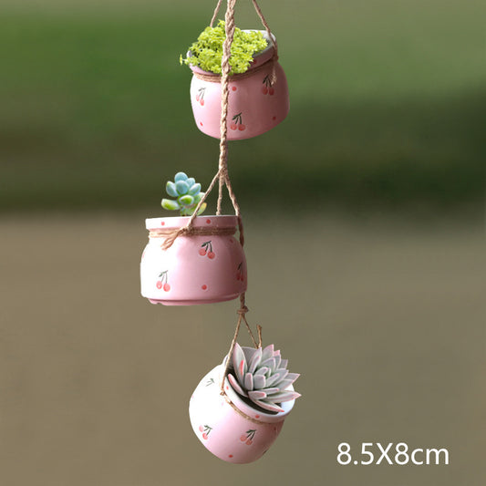 Creative Japanese Style Hanging Succulent Flower POTS