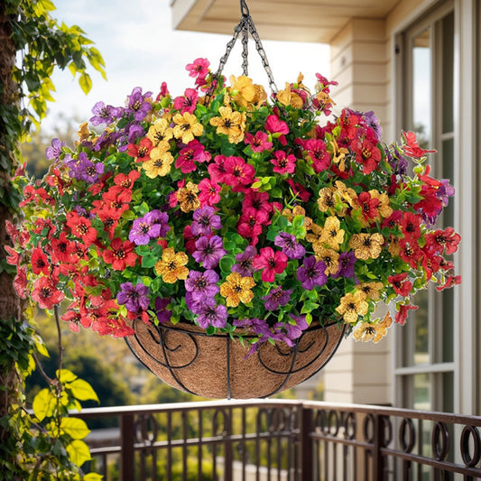 Outdoor Gardening Decoration Round Hanging Basket Hanging Pots