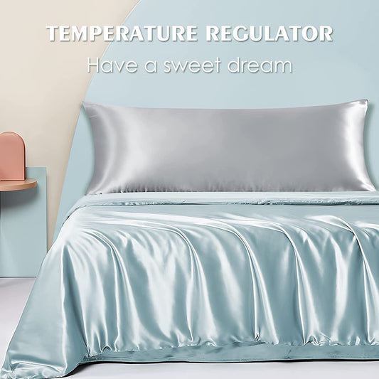 Artificial Silk Double Pillow Case Household Pillows